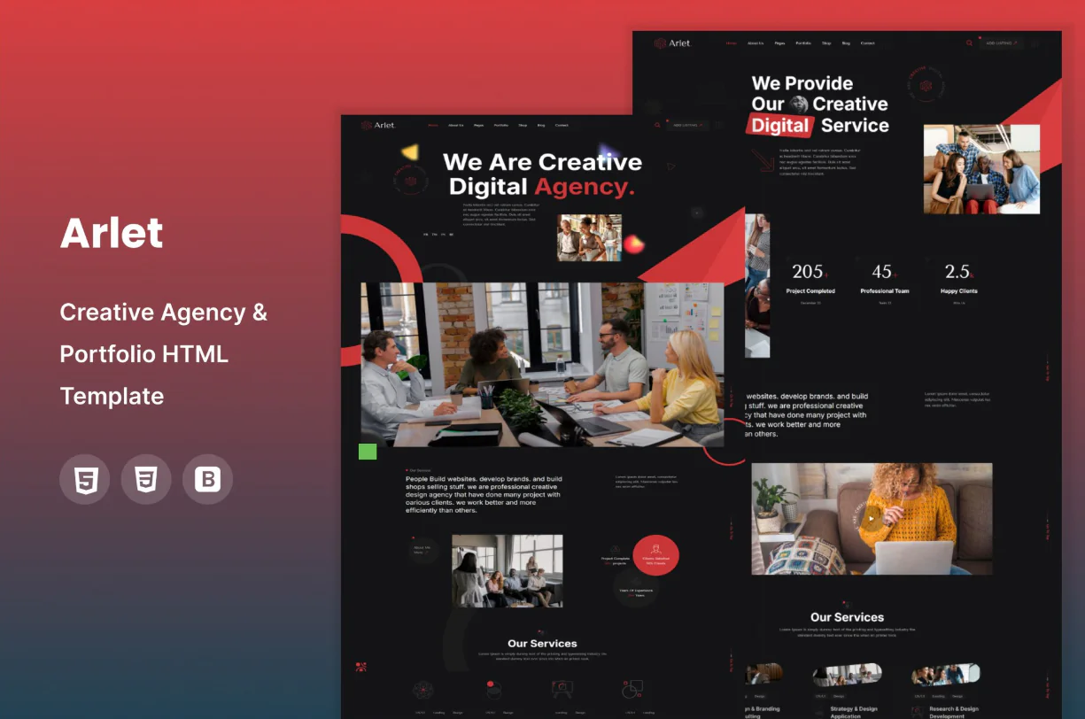 Arlet - Creative Agency HTML Template