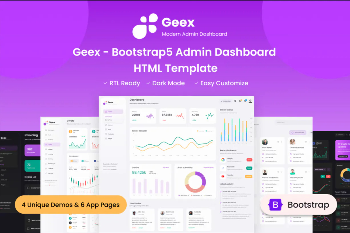 Geex - Bootstrap5 Admin Dashboard HTML Template