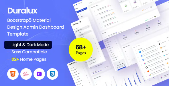 Duralux - CRM Admin Dashboard Bootstrap Template