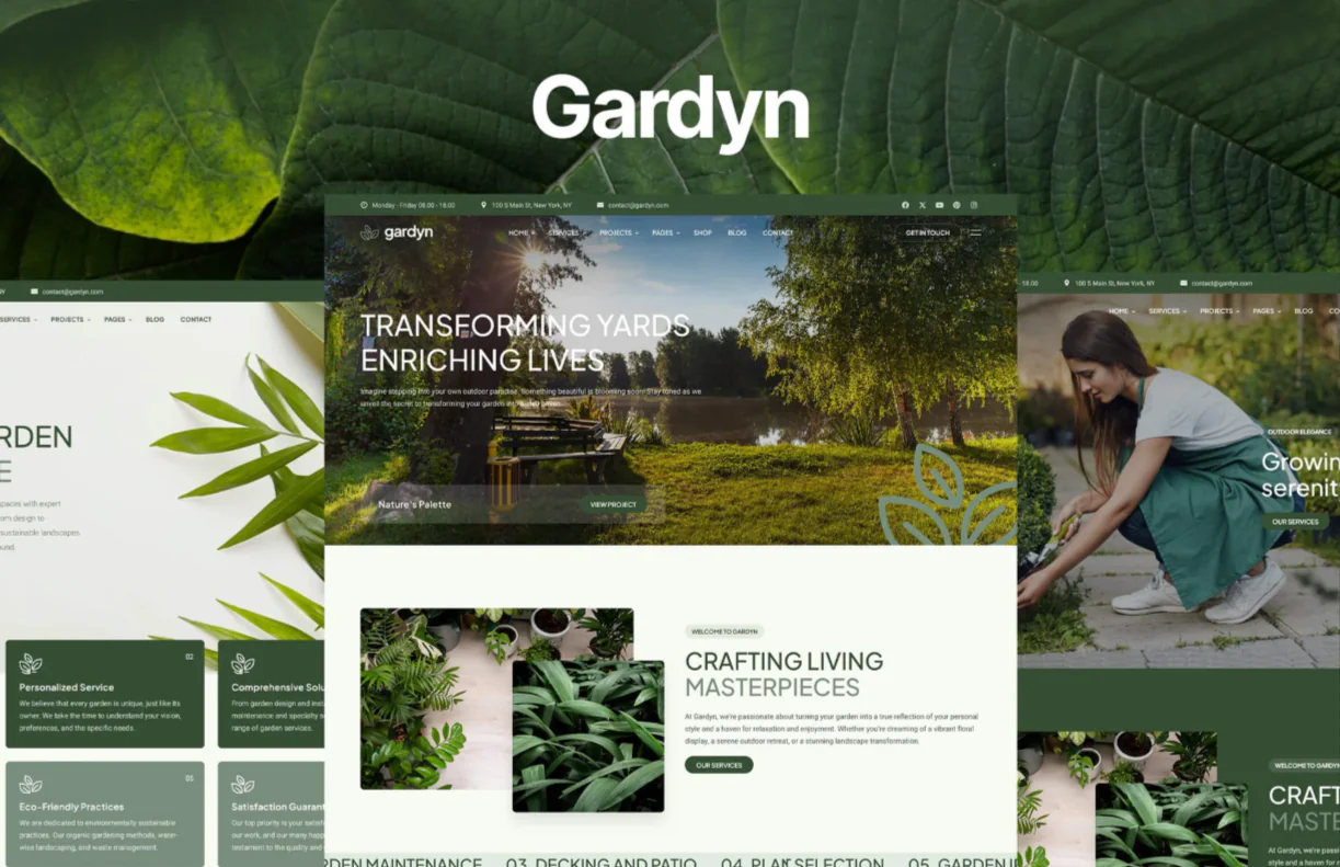 Garden and Landscape Bootstrap 5 Website Template