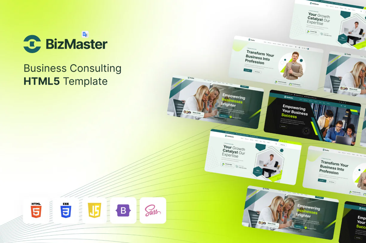 BizMaster - Consulting Business HTML Template